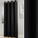 Enhanced Living Nightfall Plain Supersoft Navy Thermal Blockout Single Eyelet Door Curtain