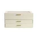 Sheonly PU Leather 3-Tier Jewellery Box Organizer with Drawers