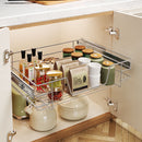 Lifeideas Metal Sliding Kitchen Cabinet Pull Out Wire Basket Organizer