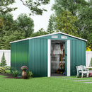 8*8FT/10*8FT Metal Garden Storage Shed with Sliding Door