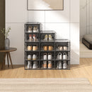 Livingandhome Transparent Foldable Shoe Storage Containers