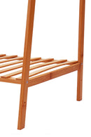 Livingandhome Bamboo Bedroom Garment Clothes Rack