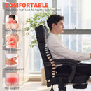 HOMCOM Vibration Massage Office Chair W/ Heat Reclining Function, Black