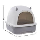 KidKid Little Devil Design Enclosed Cat Litter Box