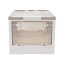 Lifeideas Transparent Folding Storage Box with Wheels