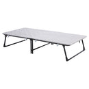 Livingandhome Steel Frame Folding Rollaway Bed with 4 Wheels