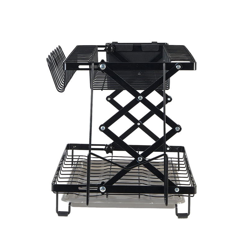 Lifeideas Foldable 2-Tier Dish Drying Rack with a Drip Tray