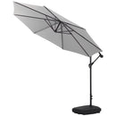 3M Large Banana Cantilever Patio Parasol For Outdoor Sunshade And Rain With Fillable Base On Wheels