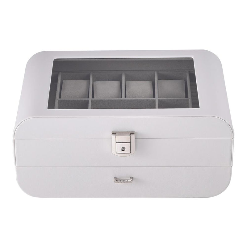 Sheonly Stylish Jewellery Storage Box with Watch Slots