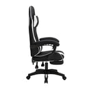 Livingandhome High Back Reclining Gaming Chair with Footrest