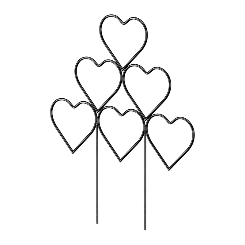 Breeins 3Pcs Heart-Shaped Stackable Plant Climbing Trellises