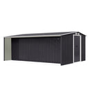 Breeins Steel Garden Shed with Log Storage