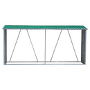Breeins Zinc Steel Firewood Log Storage Shed