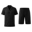 Short Sleeve Loungewear Set Black