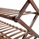 Cottonfy UK 5-Tier Bamboo Flower Stand Rack Holder Multifunctional Storage Rack