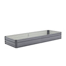 Breeins Outdoor Rectangular Metal Raised Garden Bed