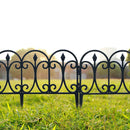 Garden Sanctuary 6pcs Outdoor Picket Fence Decorative Garden Border Edging