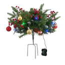 Lifeideas 2pcs Artificial Christmas Planter Bushes Decorations