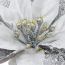 Lifeideas 24-Piece Artificial Poinsettia Christmas Tree Flowers Festive Xmas Ornaments