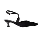 Kitten Heel Slingback Squared-off Closed Toe Heels Pumps