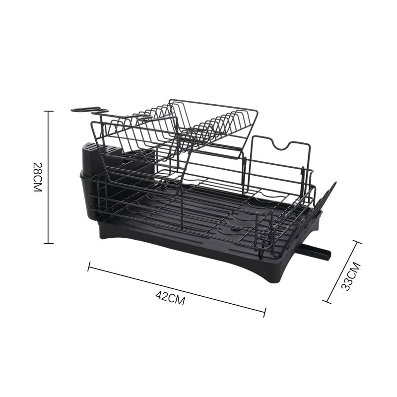 Livingandhome 4PCS Magnetic Fridge Storage Shelf with Hooks