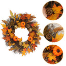 Autumn Pumpkin Pinecone Door Wreath