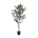 Breeins Artificial Olive Tree Decorative Plant in Planter