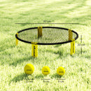 SPORTNOW Spike Ball Set, Mini Beach Games Set with Net, 3 Balls and Pump