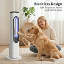 HOMCOM Bladeless Tower Fan, 35dB Standing Cooling Fan With Oscillating