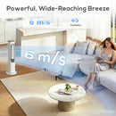 HOMCOM Bladeless Tower Fan, 35dB Standing Cooling Fan With Oscillating