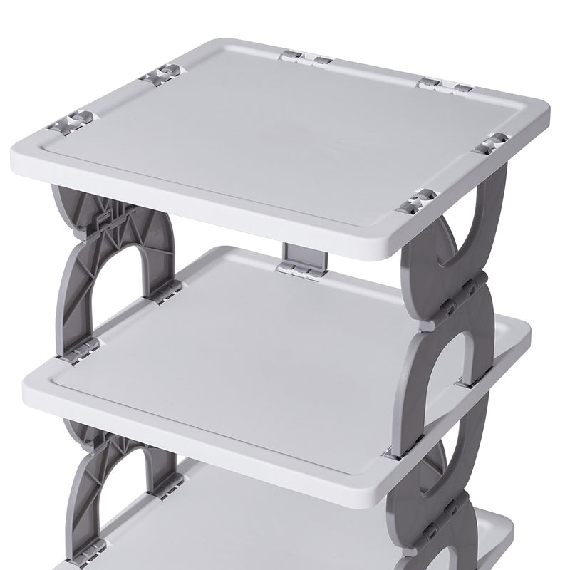 Lifeideas 6-Tier Foldable Plastic Shoe Rack