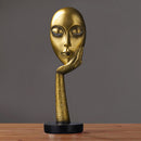 Lifeideas Abstract Resin Woman Face Statue Home Decoration