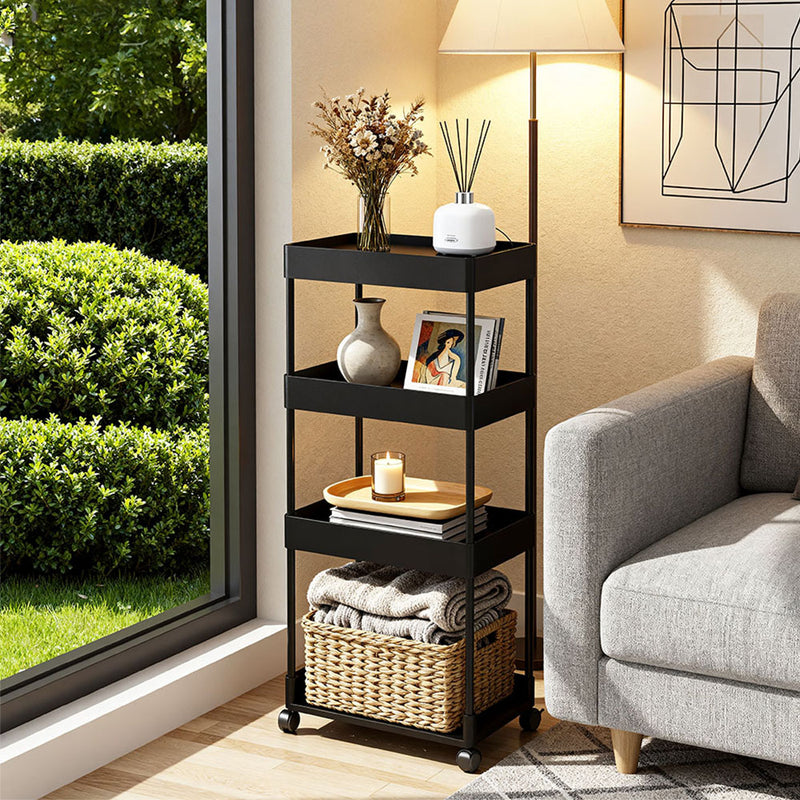 Lifeideas Slim 4 Shelf Organizer Trolley with Wheels