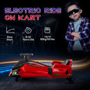 HOMCOM 12V Electric Go Kart for Kids with Music, LED Lights