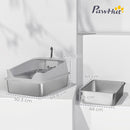 PawHut Stainless Steel Cat Litter Box with High Sides