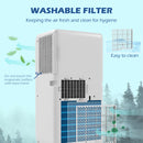 HOMCOM Portable Air Conditioner, Dehumidifier, Timer