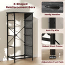 HOMCOM Fabric Chest of Drawers, 4 Drawer Dresser for Bedroom