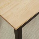 HOMCOM Wood Dining Bench Wooden Bench For 2 People, Black