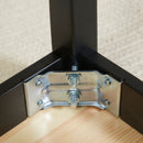 HOMCOM Wood Dining Bench Wooden Bench For 2 People, Black