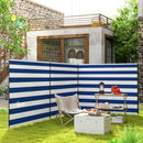 Outsunny Camping Windbreak Portable Wind Blocker Privacy Wall, 540cm x 150cm