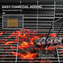 Outsunny Barrel Charcoal Barbecue BBQ Grill Trolley W/ Ash Catcher Thermometer