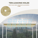 Outsunny Pergola Shade Cover Replacement Canopy For Pergola, Beige