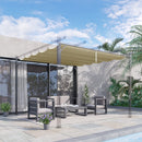 Outsunny Pergola Shade Cover Replacement Canopy For Pergola, Beige