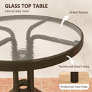 Outsunny Stackable Patio Bistro Set, 3 Pieces Garden Furniture Set