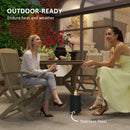 Outsunny Stainless Steel Smokeless Wood Burning Firepit Garden Fire Pit