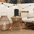 Outsunny Stainless Steel Smokeless Wood Burning Firepit Garden Fire Pit