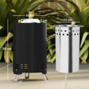 Outsunny Stainless Steel Smokeless Wood Burning Firepit Garden Fire Pit