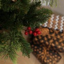 HOMCOM 1.2m Prelit Christmas Tree With 100 Warm White LED Lights And 8 Modes