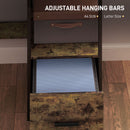 HOMCOM L Shaped Desk, Computer Table With Liftable Desktop