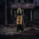 HOMCOM Halloween Witch Animatronic Prop with Sound Activated